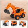 Инерционный бульдозер и экскаватор с металлическим ковшом для детских строительных игр