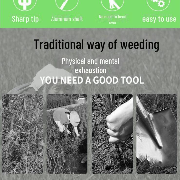 Новая трансграничная ручная прополка: Стоячий инструмент для легкого удаления сорняков и выкапывания овощей