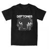 Харадзюку Футболка D-Deftones Черный Кот Хлопковые Футболки Музыкальная Группа Модная Футболка для Мужчин Женщин Пляжная Эстетика Короткий Рукав Т...
