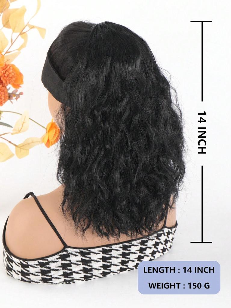 Ponytail Extension Synthetic Drawstring Ponytail For Women 14 Inch Short Wavy Fake Pony Tail Hair Piece For Daily Use