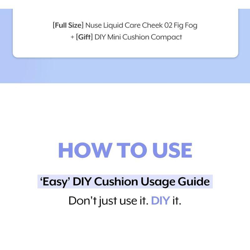 Nuse Жидкий уход для щек DIY Cushion Подарочный набор