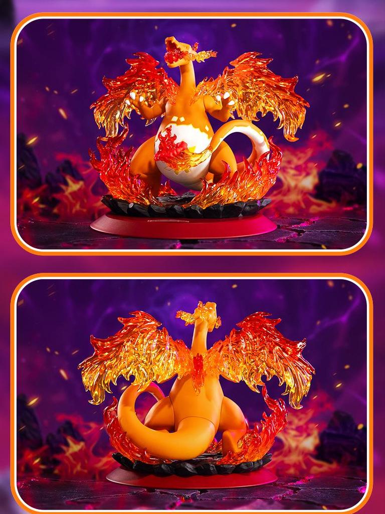 Playfulism Pokémon Charizard & Eevee Gigantamax Figures with Gengar & Pikachu Shining Moments Merchandise
