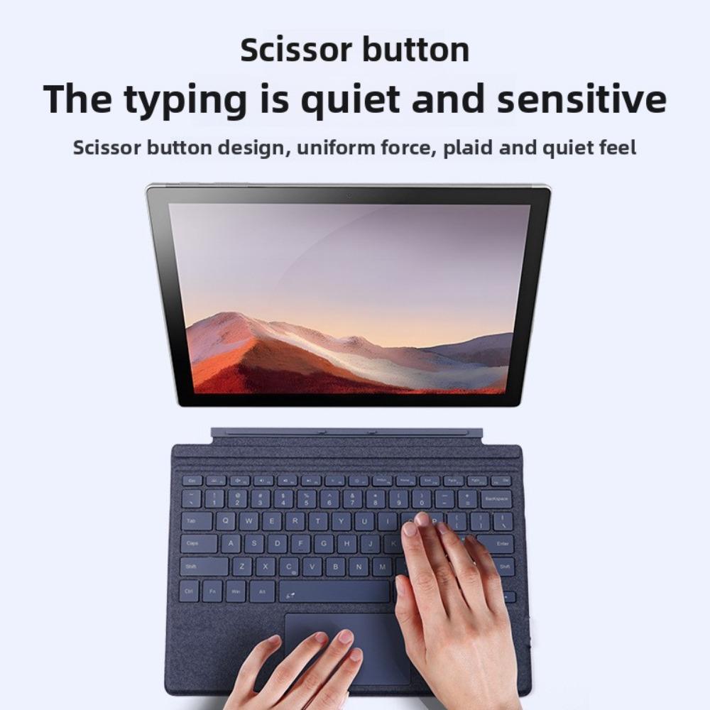 Bluetooth-клавиатура для Microsoft Surface Pro 9 с цветной подсветкой и беспроводной магнитной зарядкой