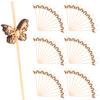 100 Pcs Bamboo Bead Fruit Skewers Food Stick Sticks for Plants Crafting Appetizers