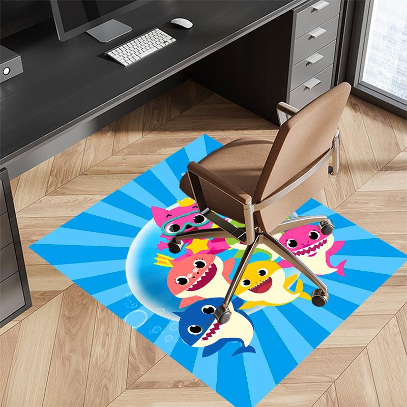 Baby Shark Printed Absorbent Washable Carpet, Non-Slip Bathroom Mats, Kitchen Rugs, Yoga Mat,Living Room Entrance, Camping Picnic Rugs