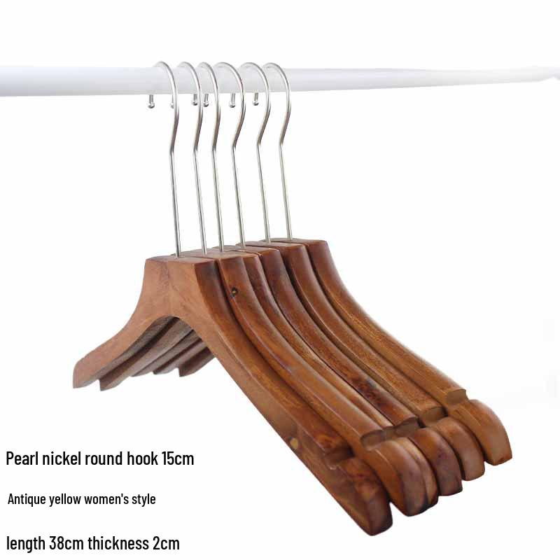 Роскошная вешалка для костюма из массива дерева - Органайзер для брюк и одежды, не оставляющий следов, для мужчин и женщин