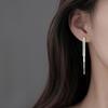 Silver Tassel Earrings for Women - 2023 New Light Luxury Niche Design