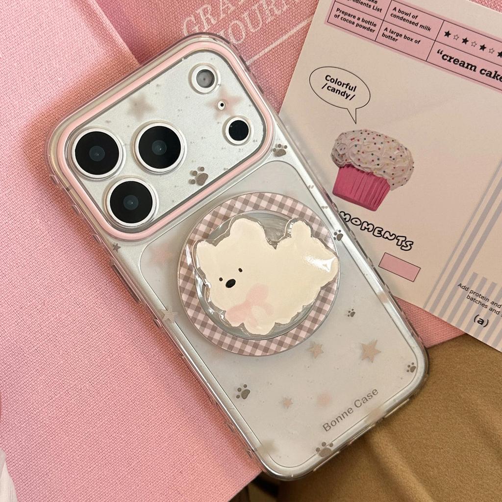 Милый белый щенок, магнитный чехол для телефона для iPhone 16, iPhone 17 и iPhone 17 Pro Max
