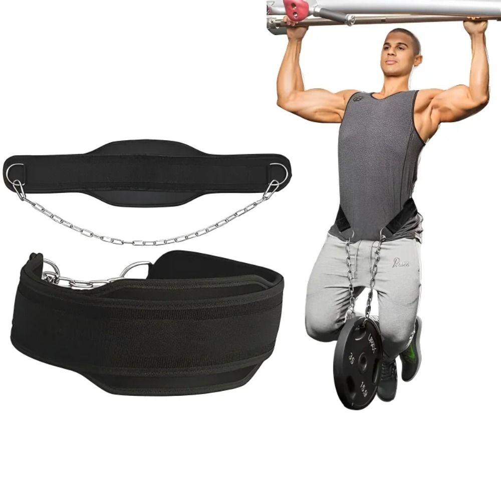 Adjustable Weight Lifting Belt Thicken Weighted Muscle-up Belt Weighted Pull-up Belt  Fitness