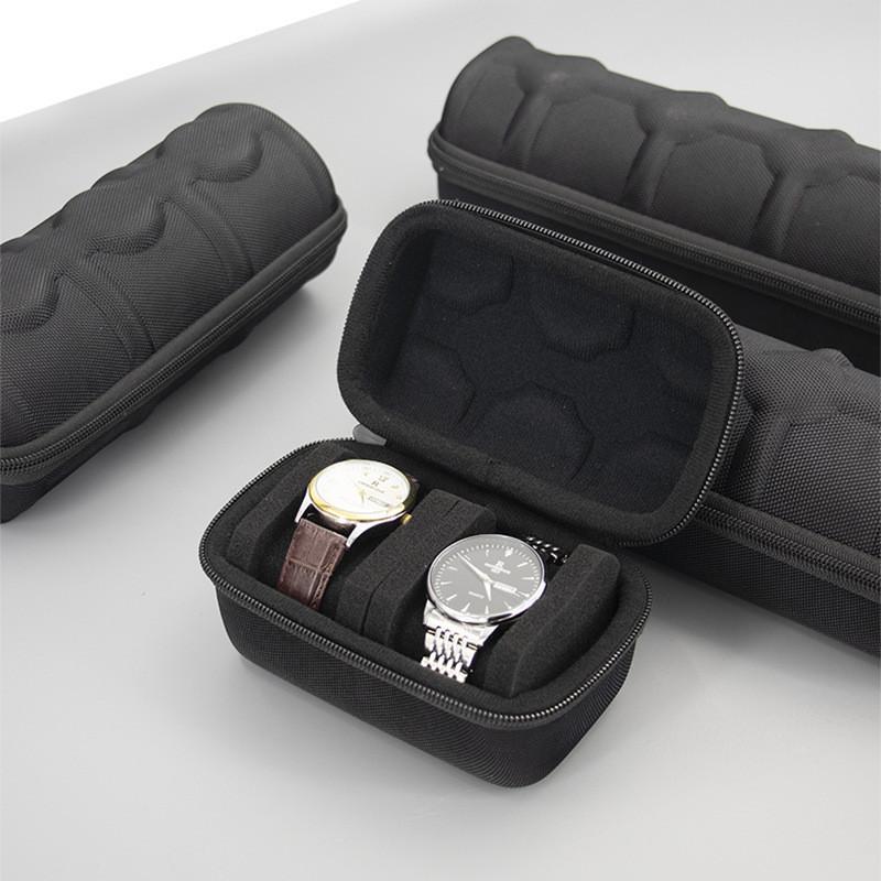 1pc EVA Watch Storage Box Portable Shockproof Watch Storage Bag Hand-held Watch Protector Container Watch Organizer with Zipper