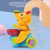 Baby Drumming Elephant Toy with Music Light Blowing Ball Animal Car Toy Early Educational Animal Toy 45820 Months Infant