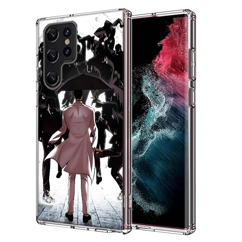 Чехол для телефона Jonggun Lookism Capa для Samsung S26 Ultra S25 Edge Galaxy S23 S21 S20 S24 FE S22 S10 Plus Прозрачная ТПУ оболочка Coq
