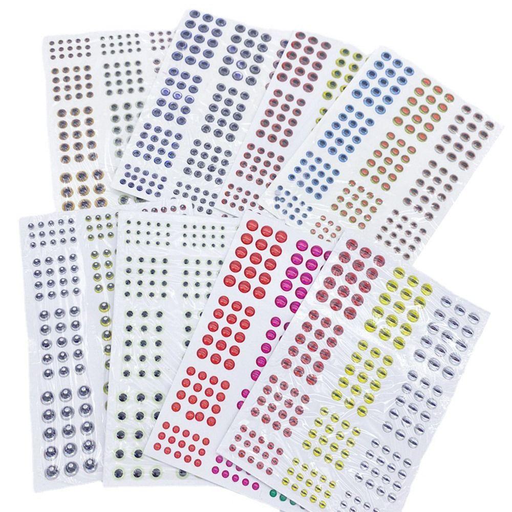 Fly Tying Fish Lure Eyes 3D Fishing Bait Eyes 2024 3D Holographic Eye