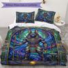 Anubis Pattern Bedding uilt Set uilt Cover Pillowcase Home Decoration Birthday Gift (1 * duvet cover + 2 * pillowcase  without core)87
