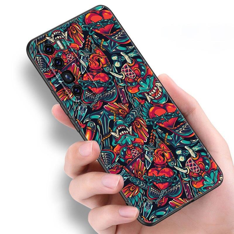Чехол японский самурай для Huawei NOVA 8 9 Pro 8i 7i 7SE Y60 5T Mate 40 30 20 10 Lite Honor 50 30 Premium Pro Plus 30S мягкий чехол