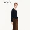 MO&Co. Women's 100% Wool Slim Fit Round Neck Sweater