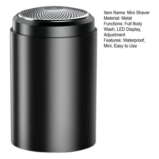 Мини-электробритва 6600 об/мин USB перезаряжаемая IPX7 водонепроницаемая дорожная бритва портативная мужская триммер для удаления волос бороды инструмент для отца мужа парня подарок