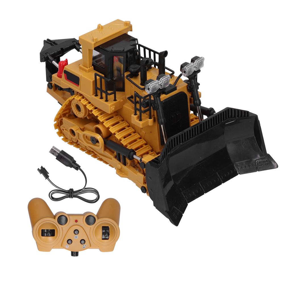 1:24 9CH TrackType Tractor Toy 2.4G Remote Control Engineering Vehicle Kids Toy Gift