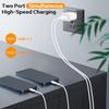 Для iPhone 16 Быстрая зарядка, 20 Вт Двойной порт USB C Зарядное устройство с кабелем USB C для быстрой зарядки 10 футов для iPhone 15 Pro Max/15 Pro/15 Plus