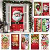 Background Santa Claus Banner Atmosphere Arrangement Window Sign Banners  Indoor Outdoor