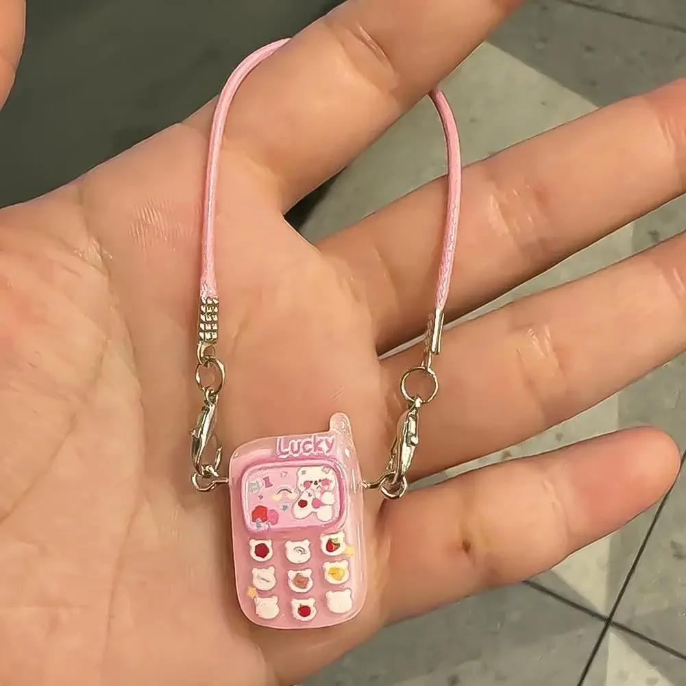 Doll Mini Pendant Cartoon Cute Little Mini Mobile Phone Ornament For 15-17Cm Labubu Pendant Accessories Sweet Couple Gifts