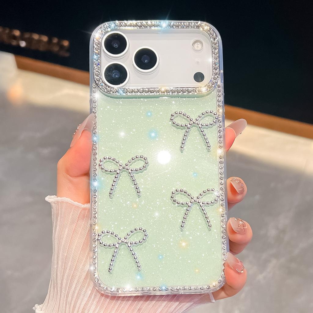 Алмазный чехол для телефона Apple 11 Pro Max, iPhone 11E с бантом, 11 Pro Защитный чехол Жесткий чехол