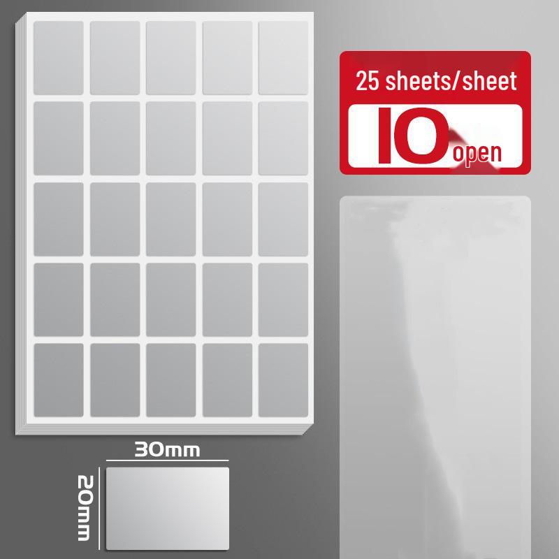 Большие водостойкие серебристые кухонные наклейки для рукописной разметки и организации хранения