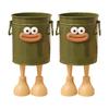 2Pcs Cartoon Pen Stand Multifunctional Desk Organiser Decorative Pencil Cup Pen Storage Container For Office Home