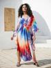 Snazzy Oversized Women Homewear Beach Wear Outfit Caftan Kaftan Swimsuit Cover-ups House Robe Bathrobe Q1634