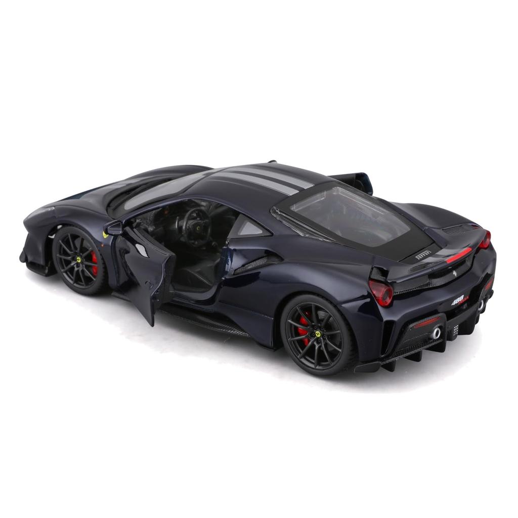 Bburago Ferrari 488 Pista Blue Diecast Miniature Finished Model BU 1/24 / Car, 18-26026