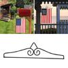 Horizontal Flag Wall Hangers Weather-Proof Flag Stand Holder for Party Decors
