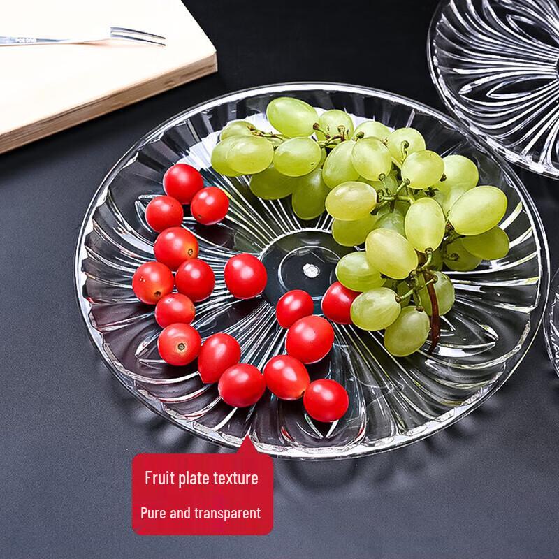 Huihuang Transparent Acrylic Fruit and Dessert Plate