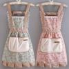 Kitchen Fashion Apron Cooking Female Adult Male Work Apron Floral Style Home Breathable Aprons Woman Aprons