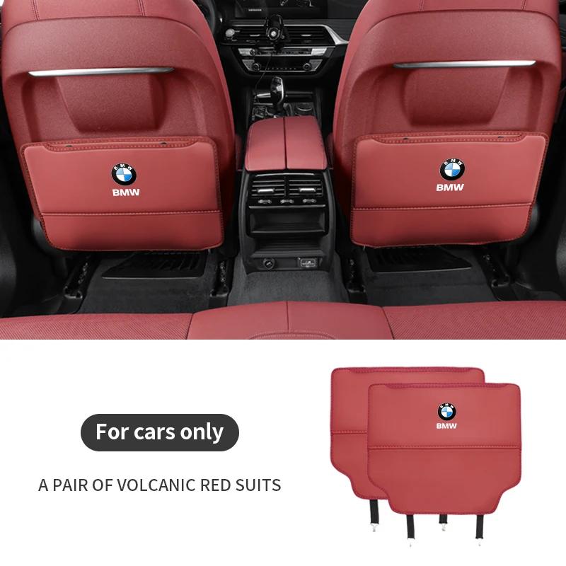 Car Seat Back Protection Anti-Kick Pad Rear Seat Organizer Storage Bag For BMW E36 E39 E46 E60 E70 E90 F10 F20 F30 F15 X1 X3 X5