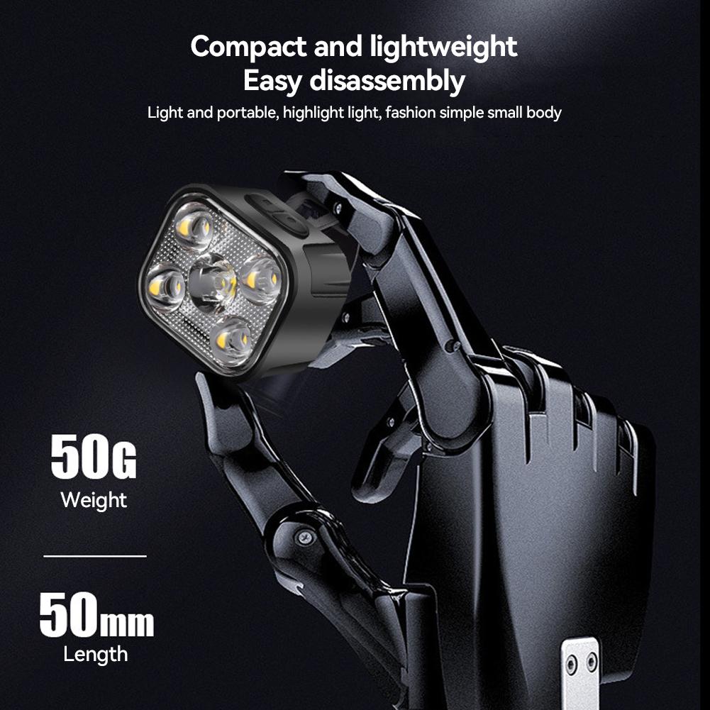 5 светодиодных ярких велосипедных фонарей, велосипедная лампа спереди и сзади, перезаряжаемая через USB для горного велосипеда, фара заднего фонаря, водонепроницаемый фонарь