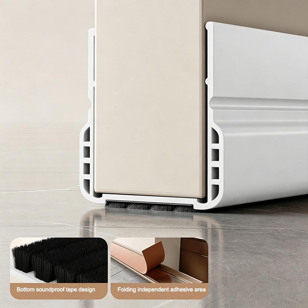 Windproof Dustproof Door Bottom Seal Strip Under Door Draft Stopper  Door Thickness 3.5-5cm