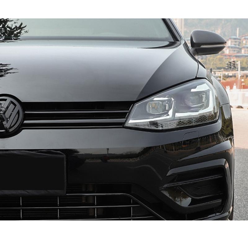 Sport Full Glossy Black Front Center Grille Insert Grill Mesh Cover Molding Trim Garnish for VW Golf MK7.5 Golf R 2018+