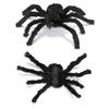 Prank Props Party Supplies Halloween Decoration Black Plush Spider Haunted House Bar Ornament