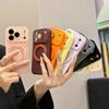 Рифленая полоса для iPhone11PROMAX, вращающийся магнитный держатель, чехол для мобильного телефона, защитный чехол Apple 11 от падений.