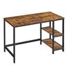 Computer Desk, Desk With 2 Shelves On Left Or Right Side, Work Table For Office Living Room, Steel Frame, Industrial