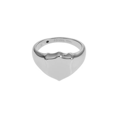 Кольцо-печатка Fossil Heritage Shield из нержавеющей стали