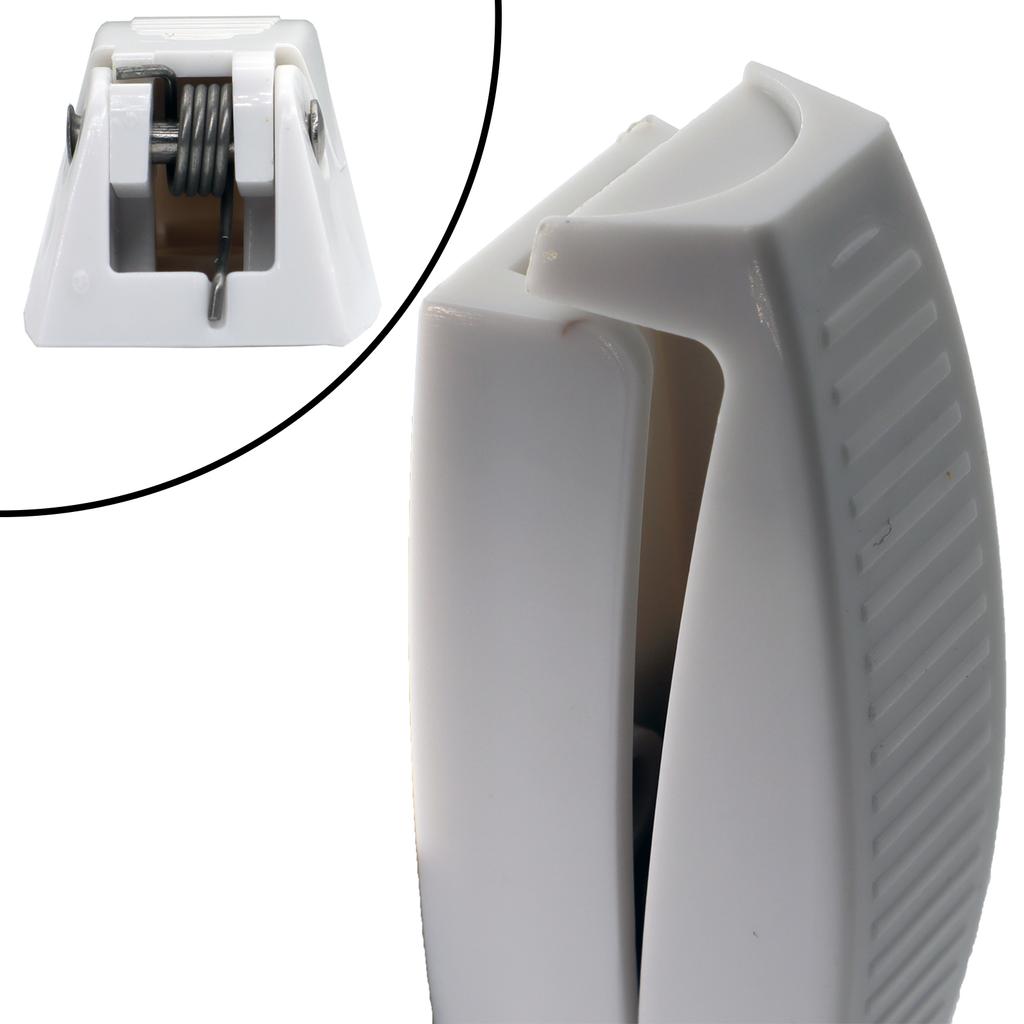 5 шт. белая дверная защелка-держатель для автодома, кемпера, прицепа, дорожного багажа, автомобильных аксессуаров, закругленные зажимы для дверей из АБС-пластика