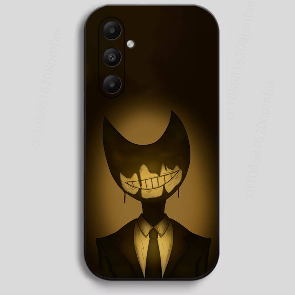 Чехол для телефона Machine B-Bendy and the Ink Phone Case для Samsung Galaxy A13, 21s, 22, 31, 32, 40, 52, 71, A91, мягкий черный корпус