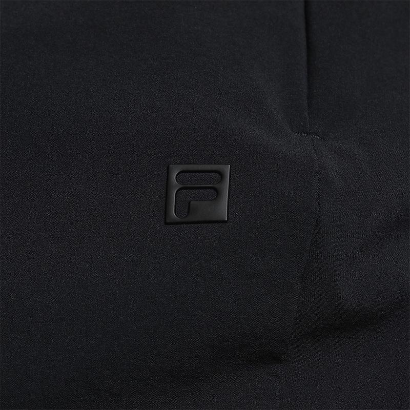 Fila Серия Гольф Модные Простые Классические Удобные Универсальные Спортивные Гольф Микро Клеш Вязаные Повседневные Брюки Женские Брюки Глубокий Черный A11W625804FBK