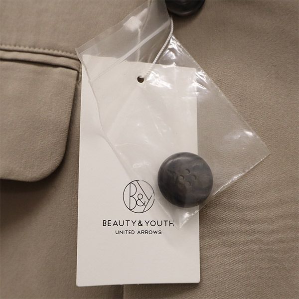 Неиспользованный BEAUTY&YOUTH UNITED ARROWS вискоза нейлон двубортный пиджак M Женский Б/у