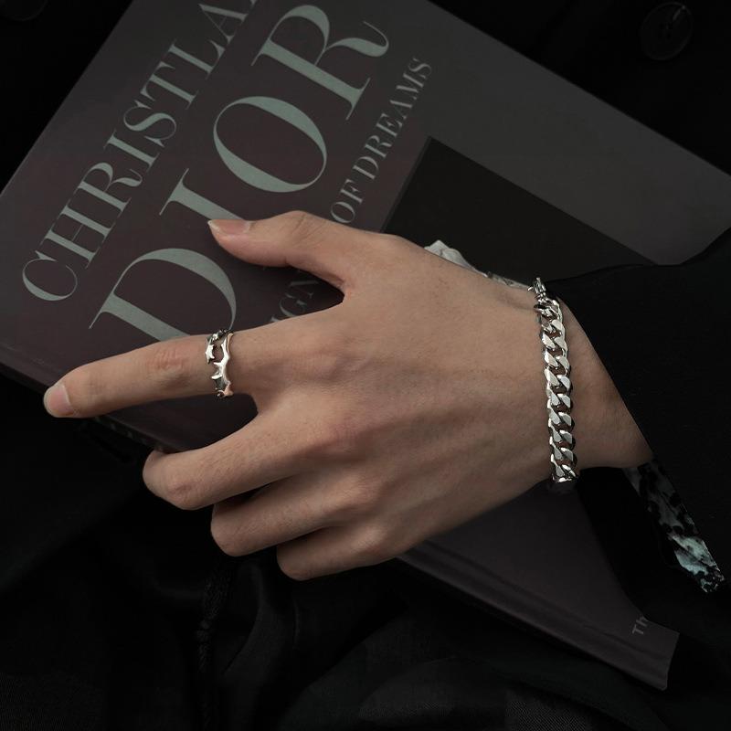 Регулируемое ротанговое кольцо с регулируемым отверстием для мужчин и женщин, винтажная мода, персонализированный подарок ручной работы