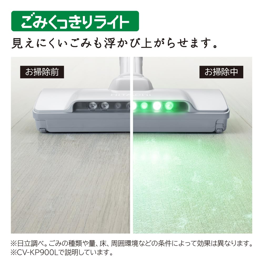 Hitachi Vacuum Cleaner Paper Pack Type N Light Gold Made In Japan Strong Power 340W Lightweight CV-KP900L Self-propelled