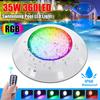 AC12V/DC12-24V 35W LED Underwater Swimming Pool Lights RGB Color Changing IP68 Waterproof Lamp with Remote Controller