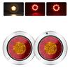 Диаметр дюйма Вспомогательный свет 16 светодиодов Стоп-сигнал Поворотник Задний фонарь для прицепа грузовика 5.7 (Желто-Красный)