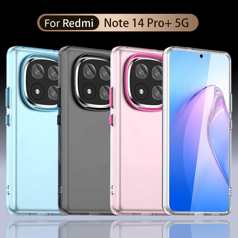 Матовый чехол для Xiaomi Redmi Note 14 Pro Plus Обложка Redmi note 14 Pro+ Fundas Shell Coque Матовый Полупрозрачный ПК Задний Бампер